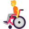 Person in Manual Wheelchair emoji on Microsoft